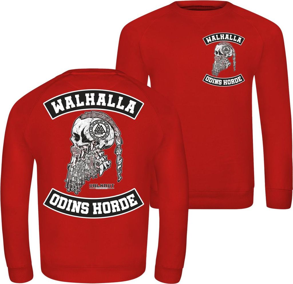 Herren Sweatshirt Walhalla Odins Horde