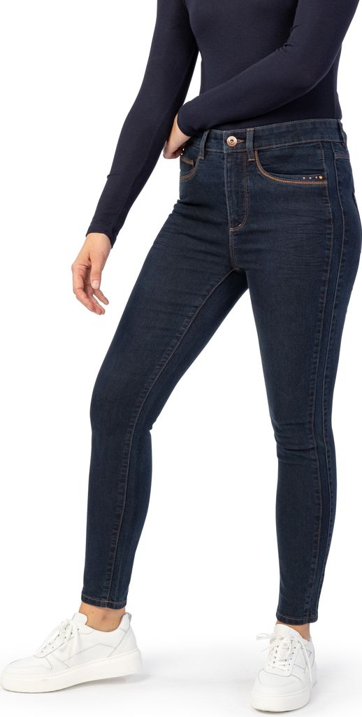 Stooker Women RIO DENIM SEASON Damen 5-Pocket-Jeans Skinny Fit 42 (Länge 28) blue rinse