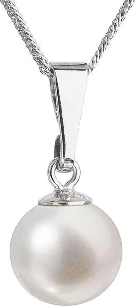 Collier Pavona 22008.1 avec perle véritable et chaîne en maille forçat