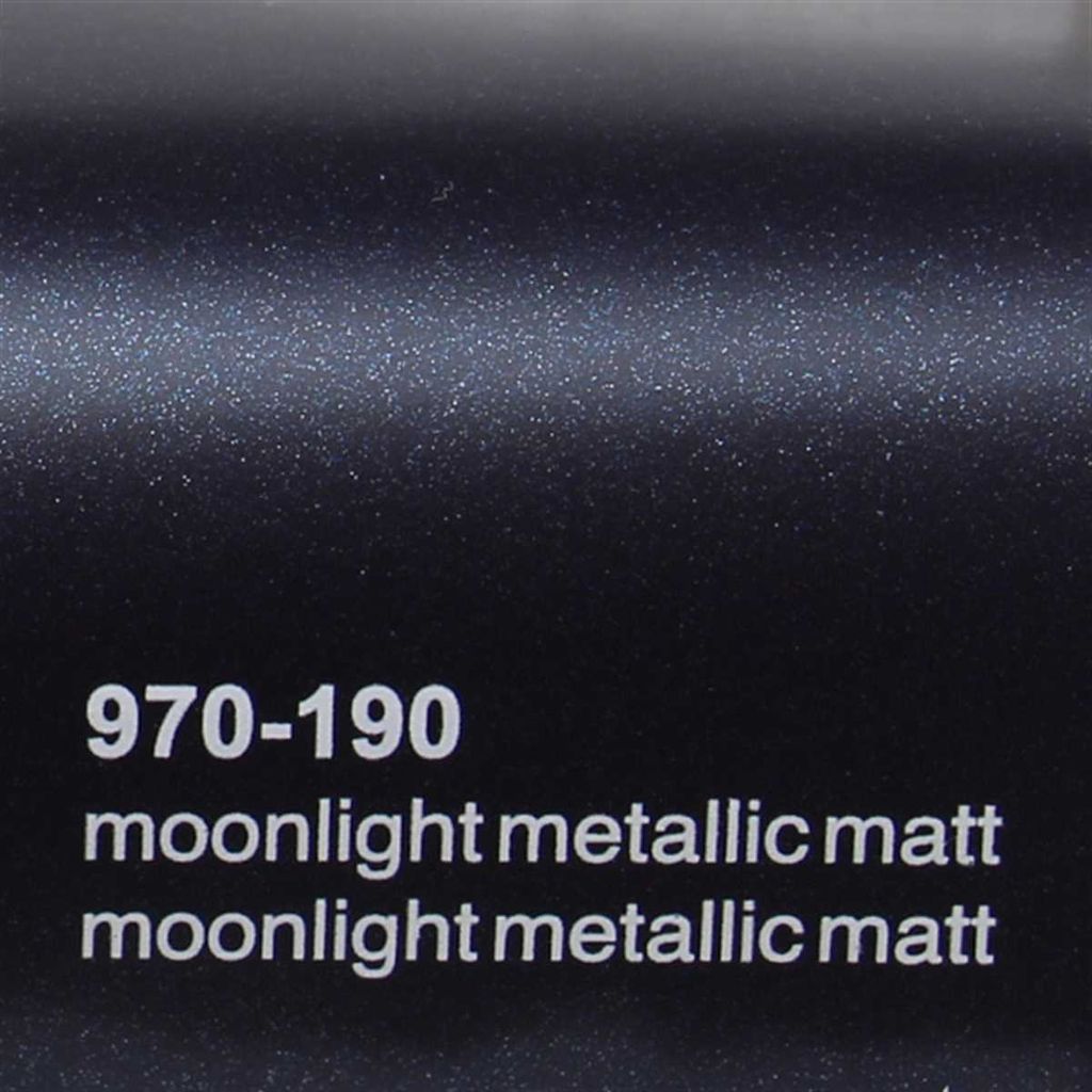 (25€/m²) Oracal 970RA Autofolie 190 Moonlight Metallic Matt Folie 152 cm Breite Laufmeterware gegossene Auto Folie selbstklebend