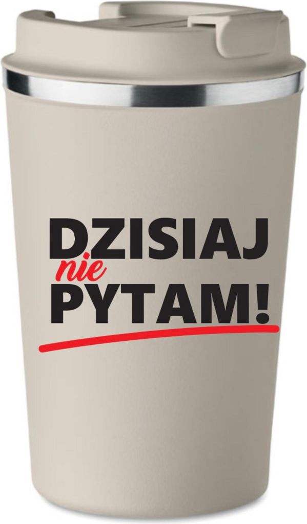 Premium Thermobecher Lehrertag Geschenk HEUTE FRAGE ICH NICHT KT_121