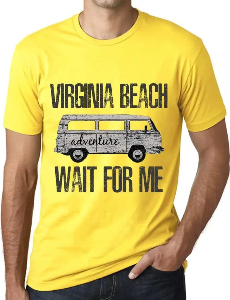 Herren Grafik T-Shirt Abenteuer warten auf mich in Virginia Beach – Adventure Wait For Me In Virginia Beach – Öko-Verantwortlich Vintage Jahrgang