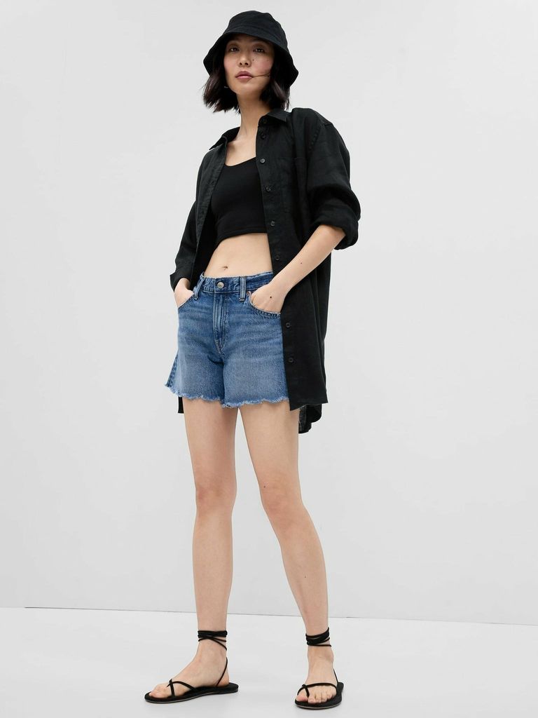 GAP Leinen Longshirt 549358-01__XS