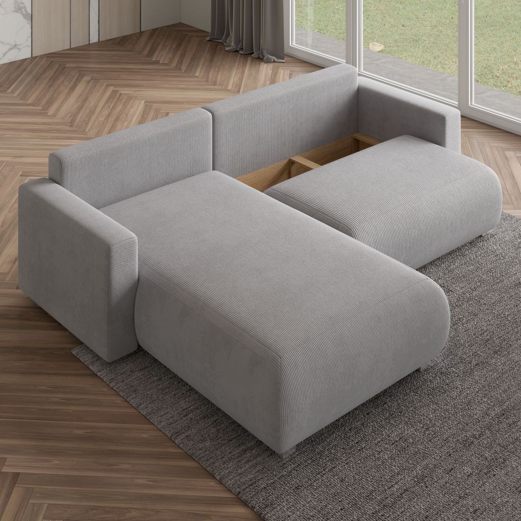Masseno Ecksofa TURIN P mit Schlaffunktion L-Form, Sofa mit Produktbild 4