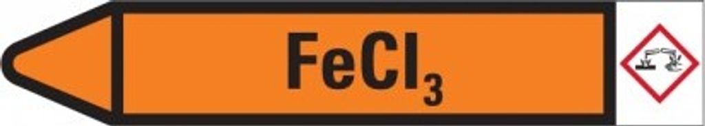 Dreifke Aufkleber I RKZ-Etikett Fe CI3, links, orange/schwarz, für Ø 15-25mm...