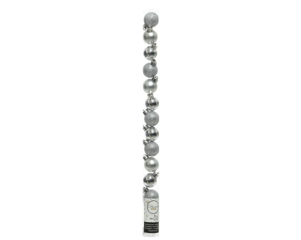 Kugeln bruchfest silber dia3cm glanz, matt, Glitter Zdjęcie produktu 