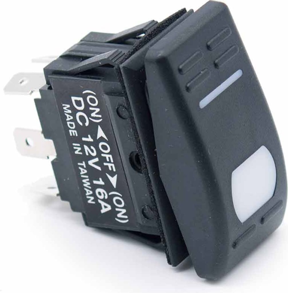 12 Volt, Kippschalter ON/OFF/M-ON