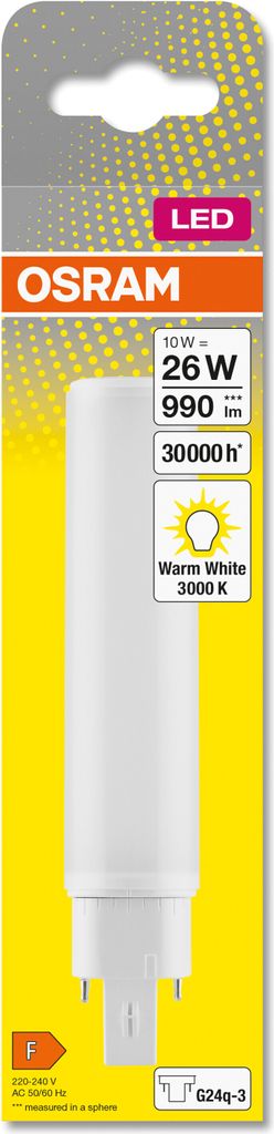OSRAM DULUX D/E 26 LED žárovka pro patici G24Q-2, 10 W, 990 Obrázek produktu 2