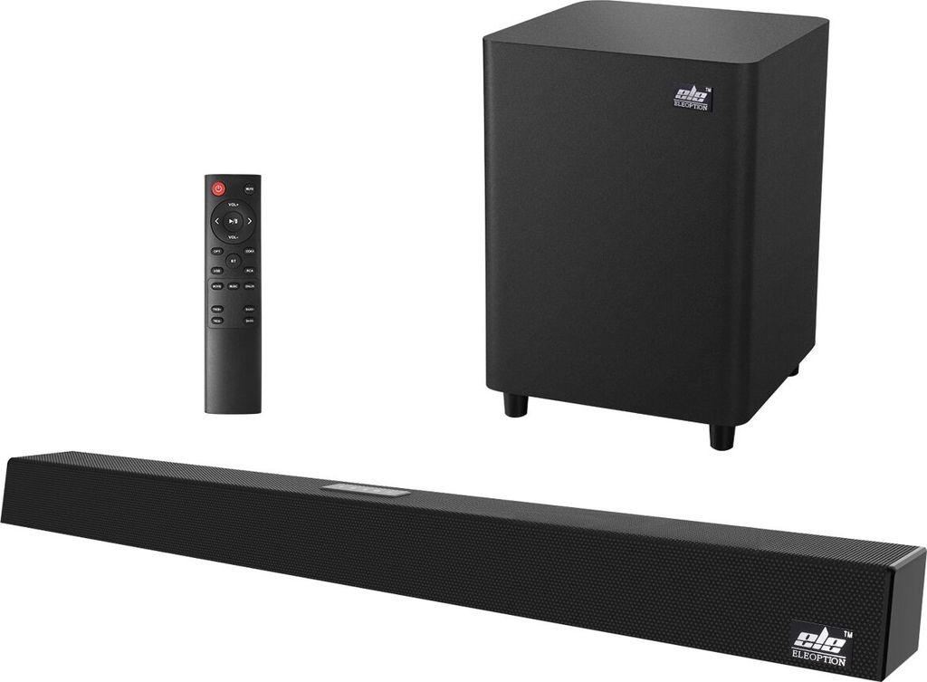 120W 2.1 TV Soundbar Heimkino-Soundsystem Bluetooth-Lautsprecher Soundbar Subwoofer-Unterstützung Optische AUX-Koaxiallautsprecher Für TV