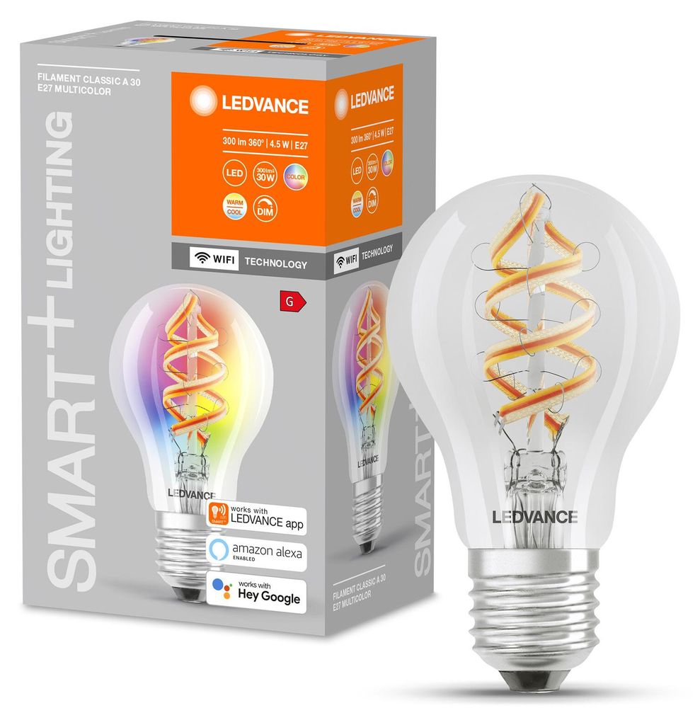 LEDVANCE SMART+ WiFi Filament Classic RGBW, Inteligentne Zdjęcie produktu 