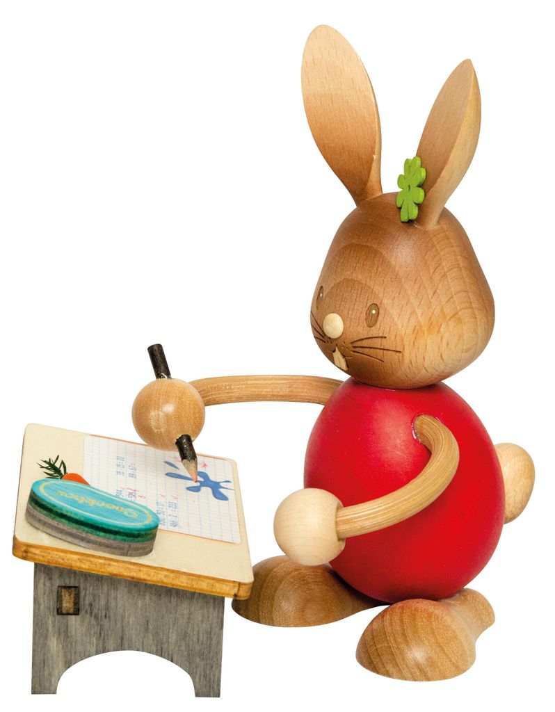 Drechslerei Kuhnert - Dekofigur aus Holz - Hase Stupsi als Produktbild 