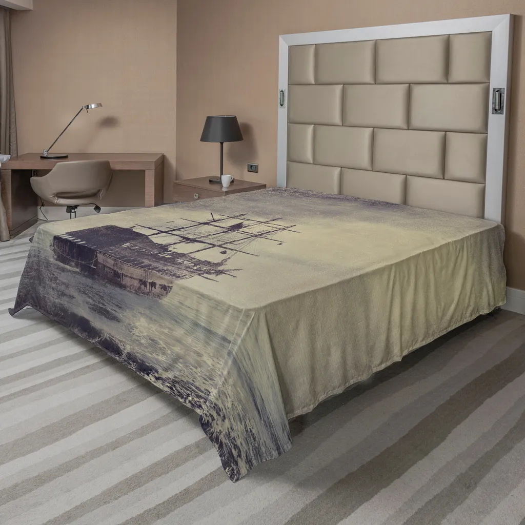 Lenzuolo Morbido ABAKUHAUS Nave Pirata 260x228 cm - Idea Regalo