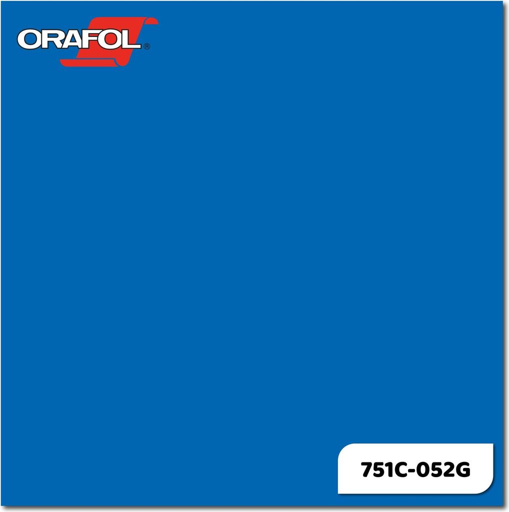 ORAFOL ORACAL 751C Meterware - 052 AZURE-BLUE in 126 x 100cm