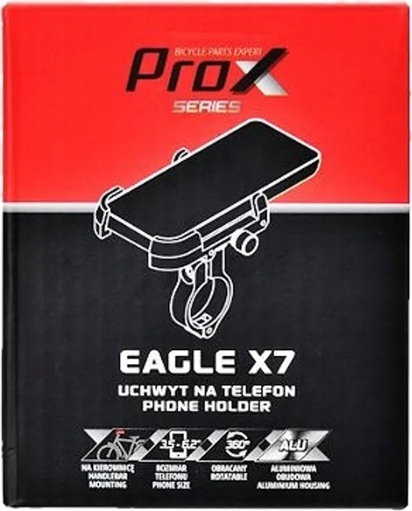 Support de Téléphone Prox Eagle X7 en Aluminium Robuste pour Vélo VTT