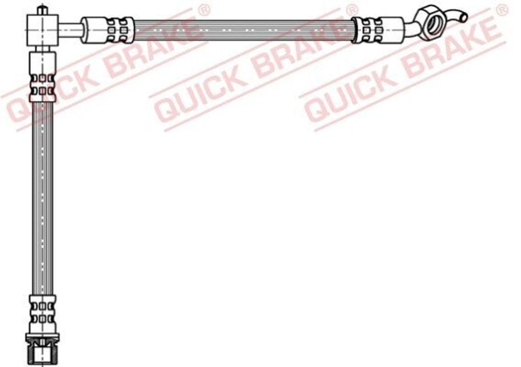 QUICK BRAKE 58.814 Bremsschlauch Hinten Links für TOYOTA Yaris Schrägheck (P1) Yaris Verso (P2)