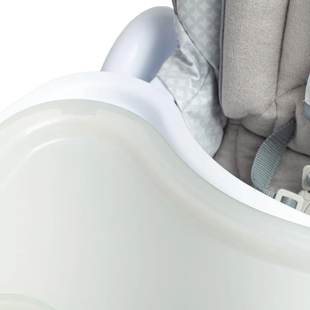 Chaise haute pour repas bébé Baby Mix grise compacte pour petits espaces - 3