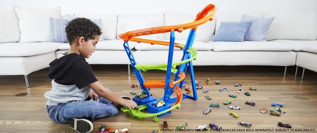 Hot Wheels Crash Spirale : Circuit avec Zone de Collision et Boost - 14