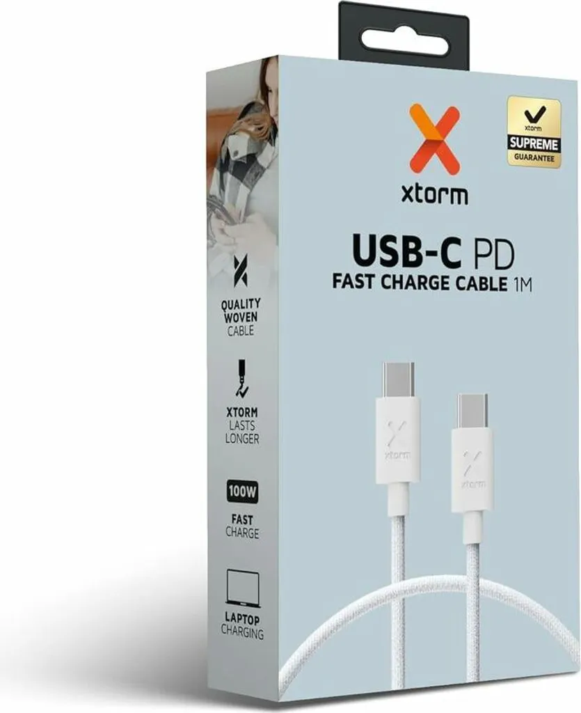Câble USB Xtorm CXG2070 Blanc flexible et résistant pour Charge Rapide - 7