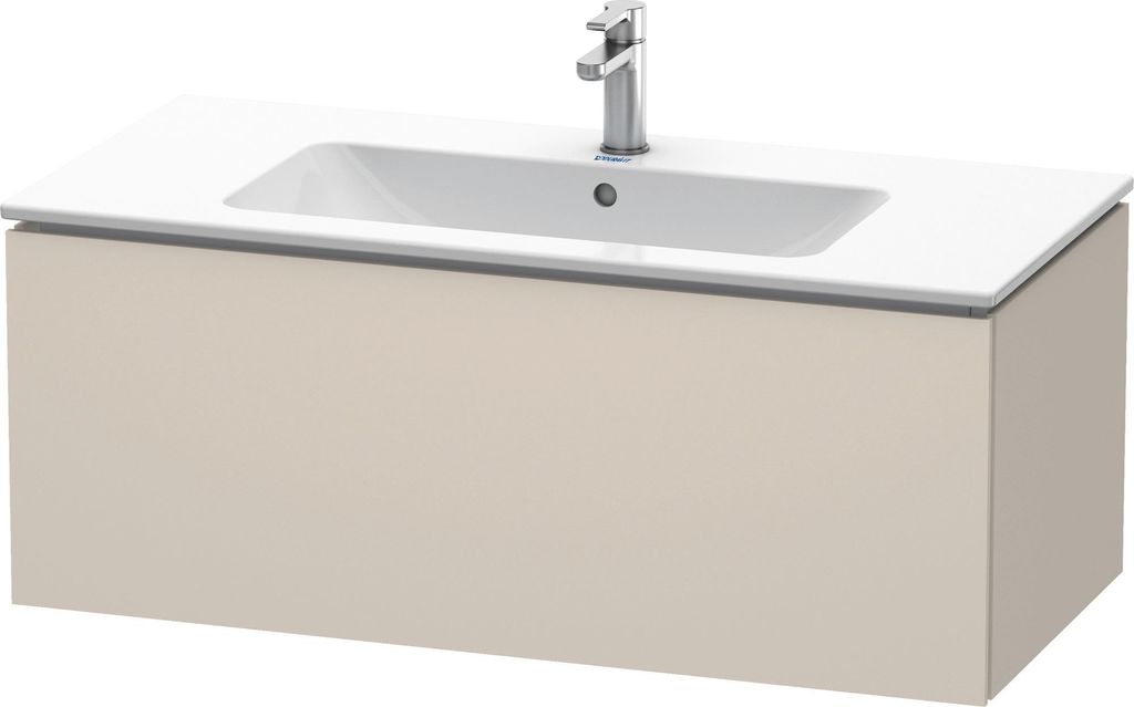 Waschtischunterbau L-CUBE 1020x481x400mm taupe taupe