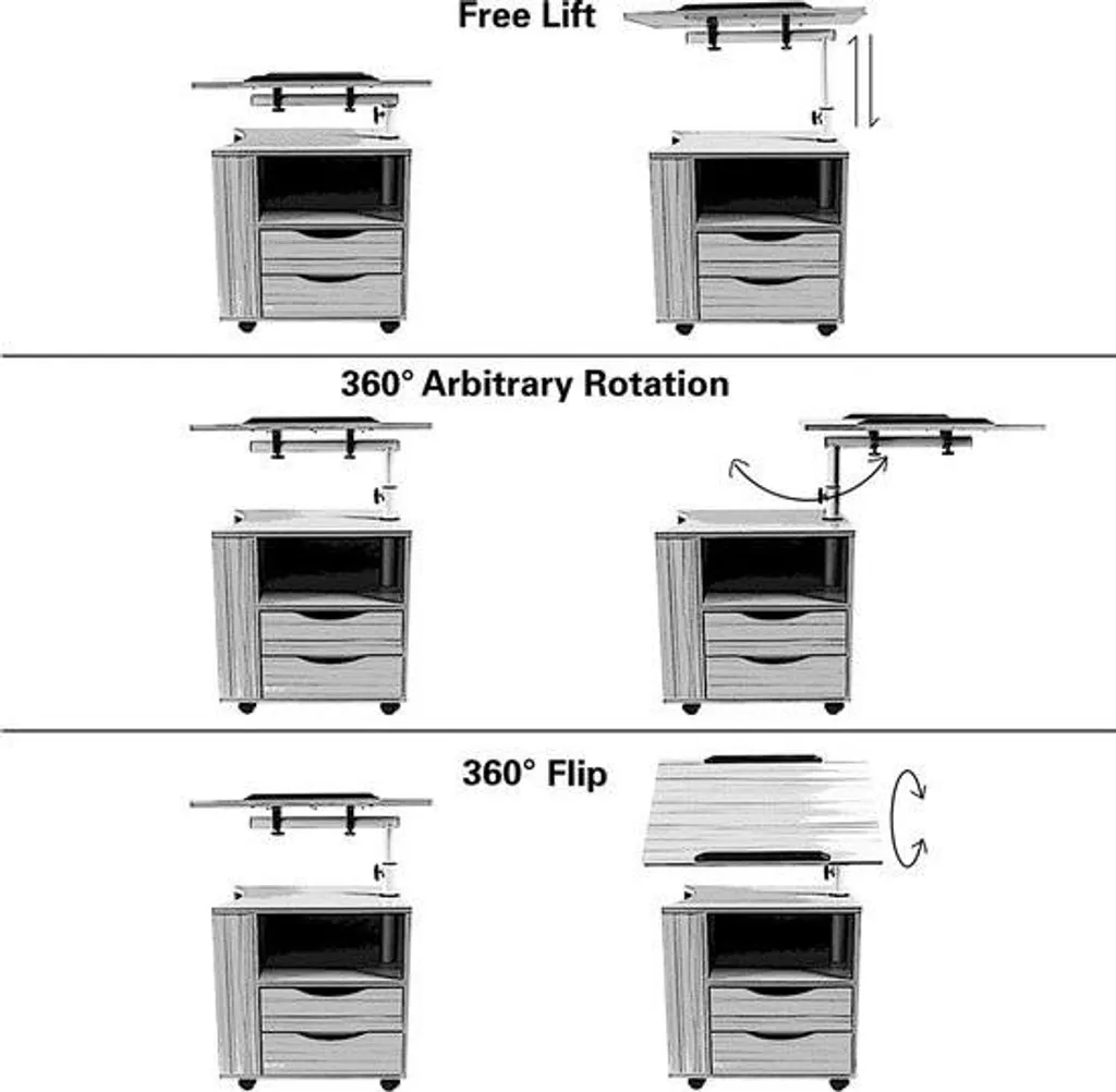 Table pour petit déjeuner au lit - Support ordinateur bois réglable 60cm