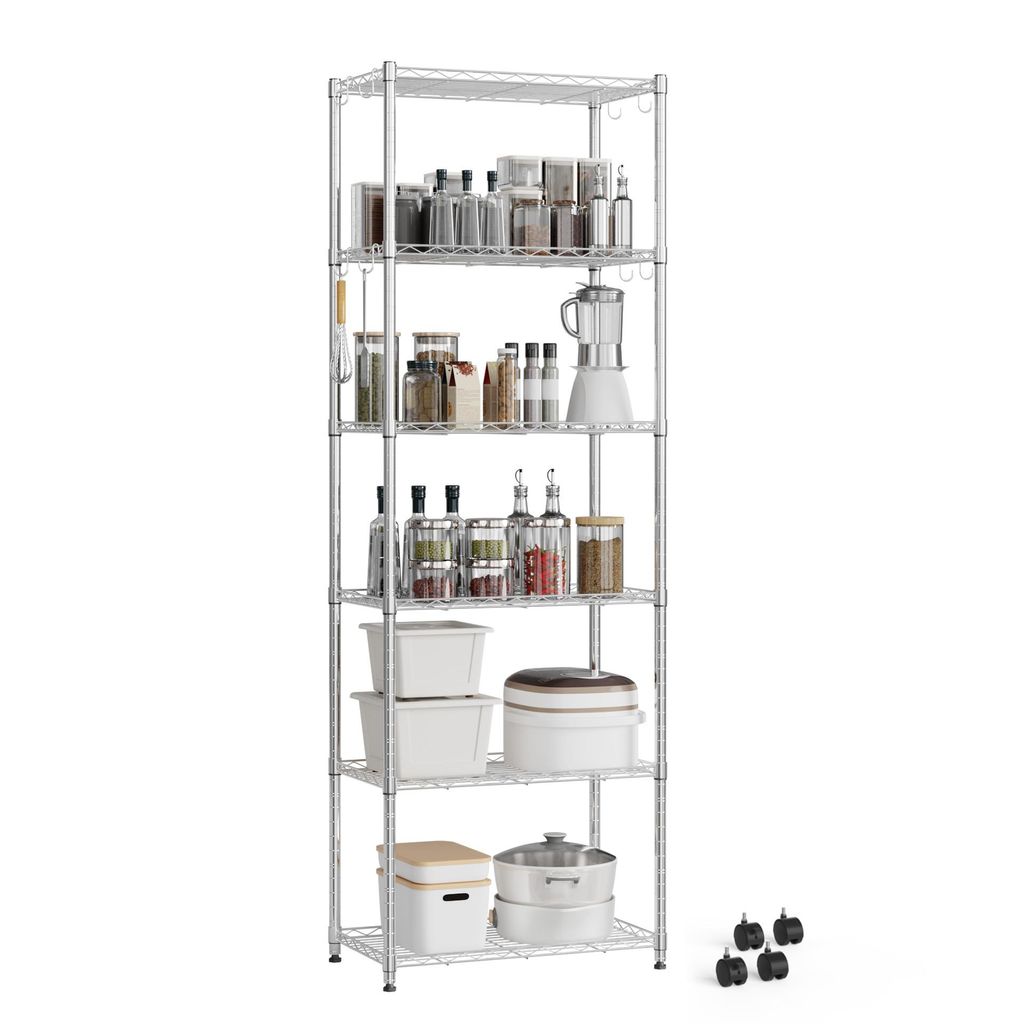 Mondeer Regal Aufbewahrungsregal 6-Stufiges, 160cm, mit Produktbild 