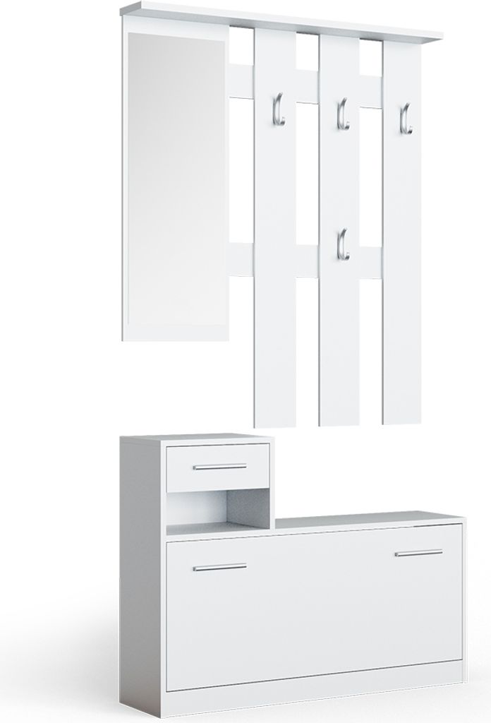 Garderobe Vicco Billy Weiß 100 x 111.6 cm, Model 54397