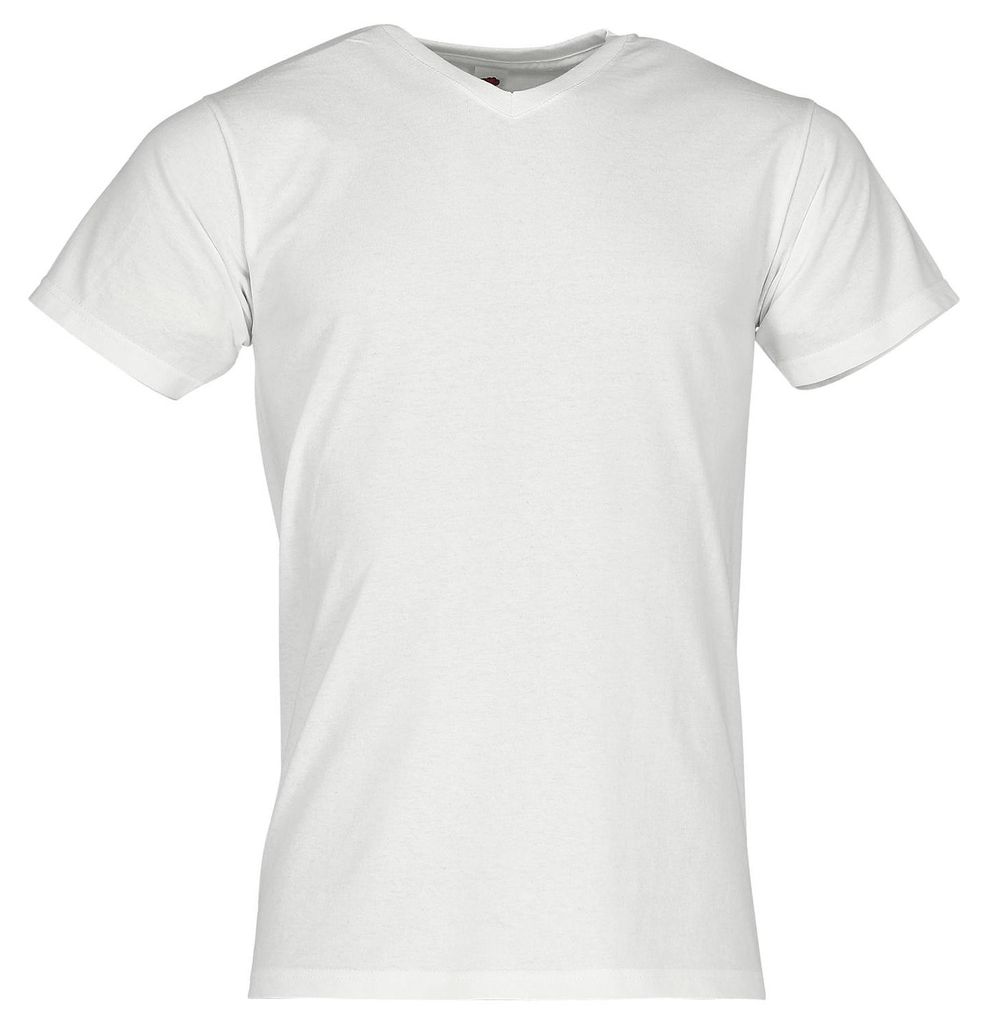 Fruit of the Loom Valueweight V-Neck T Farbe: weiß Größe: Produktbild 