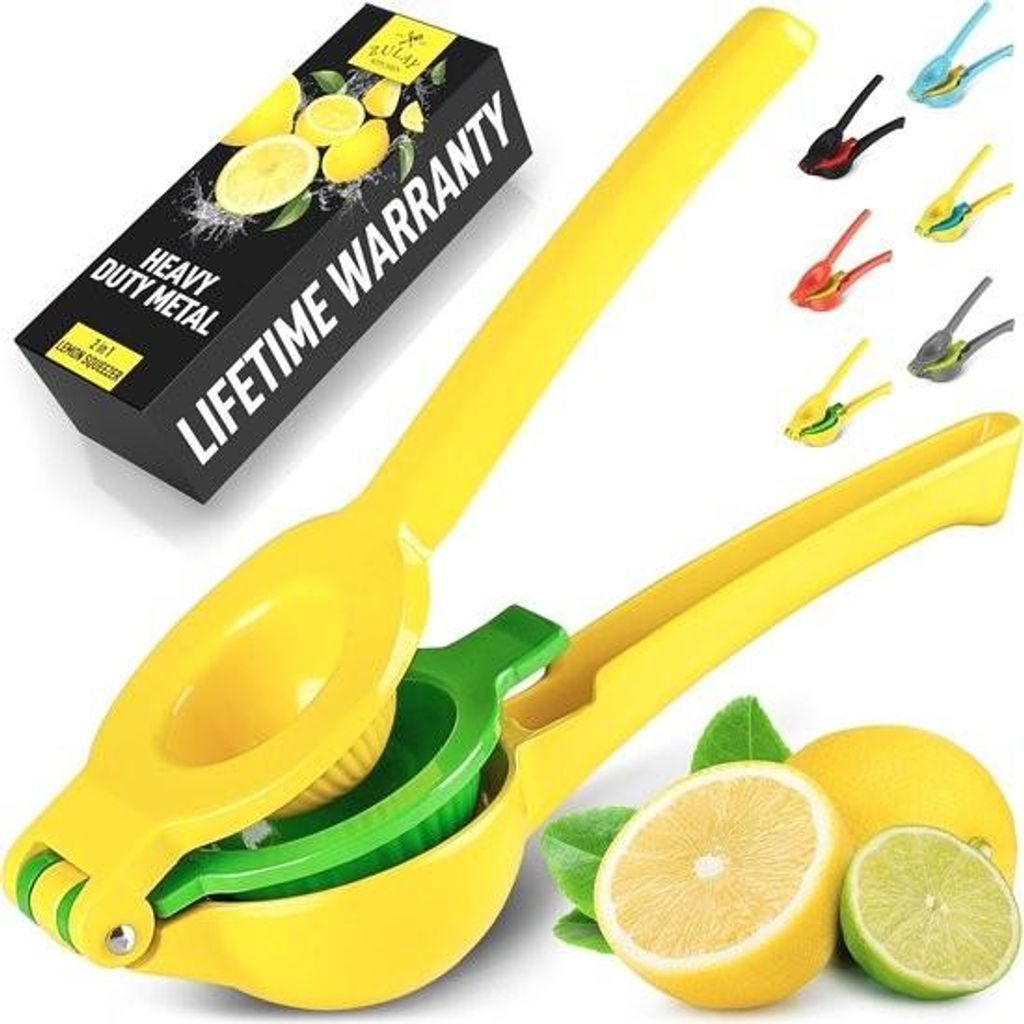 2-in-1 Zitruspresse aus Metall – Benutzerfreundliche Handpresse für maximale Saftausbeute