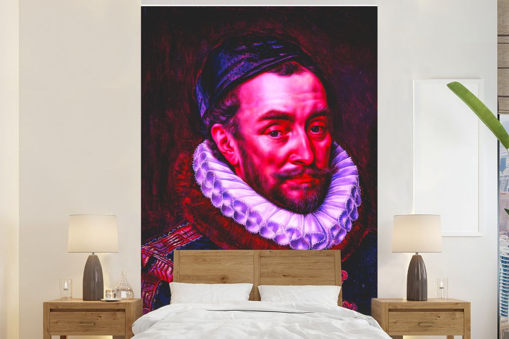 MuchoWow Fototapete für Wohnzimmer oder Schlafzimmer Wandtapete Vinyl Motivtapete Wilhelm von Oranien - Adriaen Thomasz - Alte Meister - 180x280...