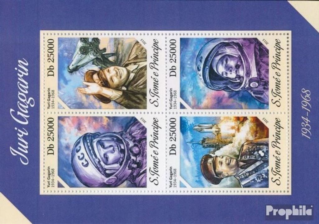 Briefmarken Sao Tome e Principe 2013 Mi 5446-5449 Produktbild 