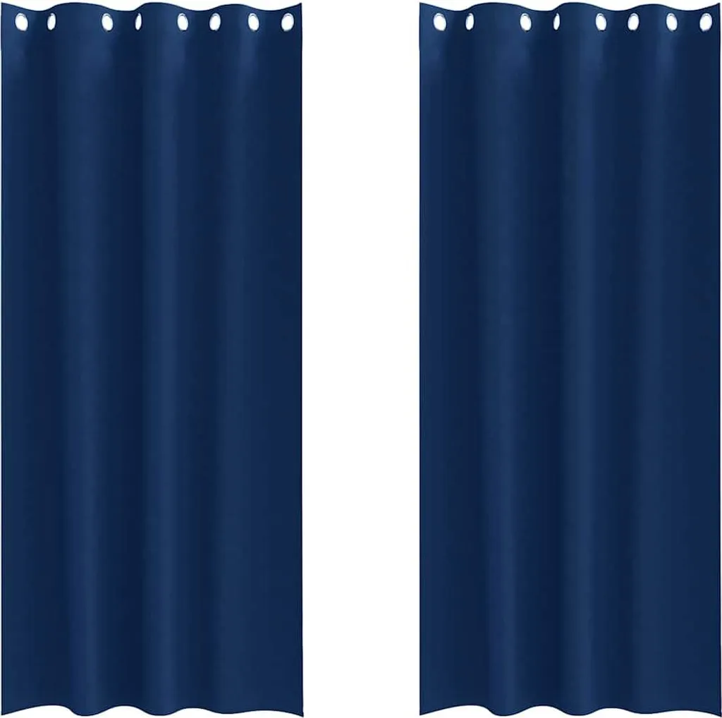 vidaXL Tende Oscuranti Blu Scuro 225x140 cm: Privacy e Buio Totale