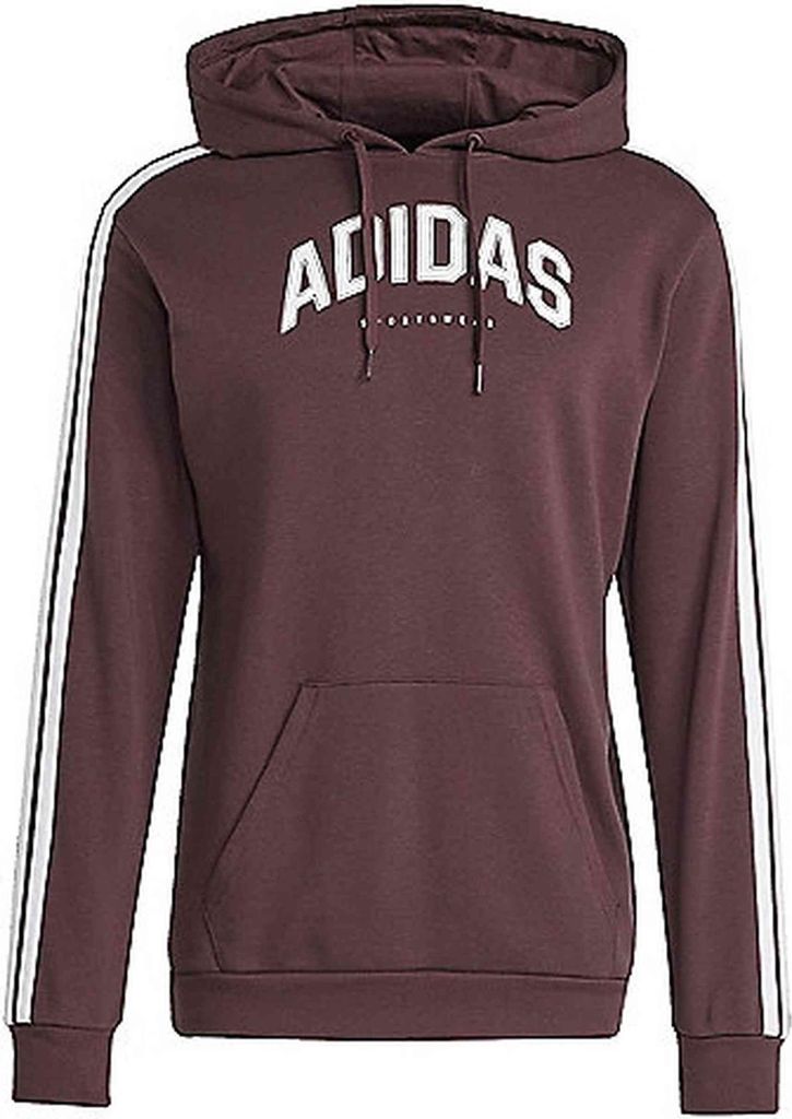 adidas Colleg Hoodie Kapuzenpullover Herren, Größe:M, Farbe:Dunkelrot