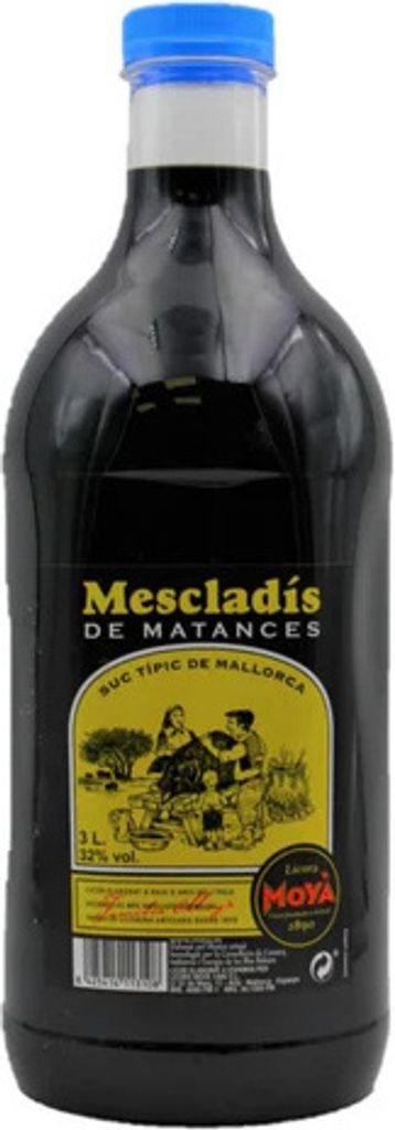 Moya Mescladis de Matances Schweinchenlikör Kräuterlikör -3l Nachfüllflasche-