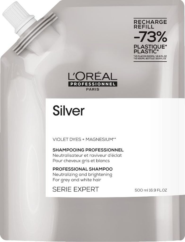 Loreal Serie Expert Silver Shampooing Recharge 500 ml Image du produit 