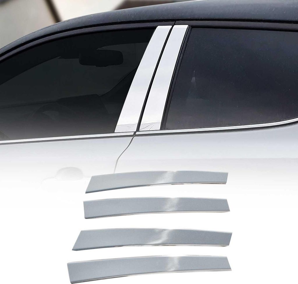 B-Säule Türsäulen Verkleidung für BMW 3er E36 1990-2000 Edelstahl Silber 4tlg