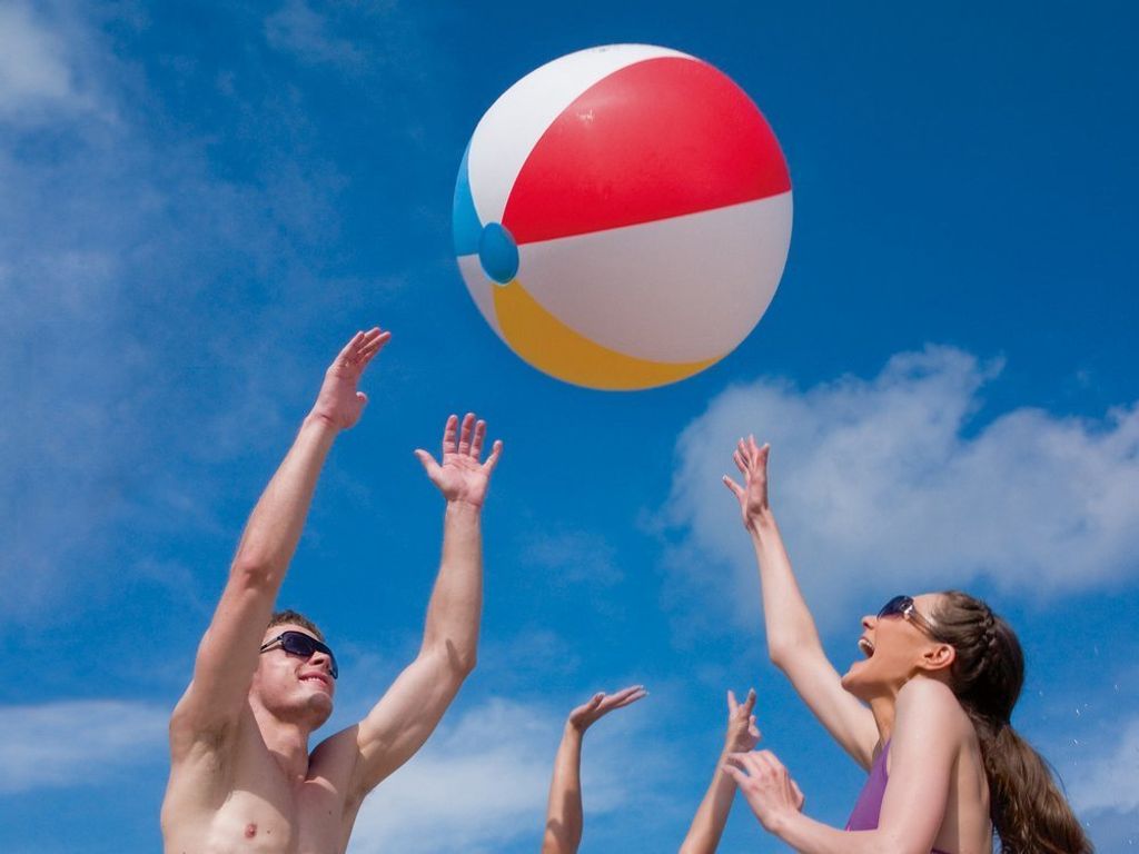 Nadmuchiwana piłka plażowa, 61 cm Zdjęcie produktu 5
