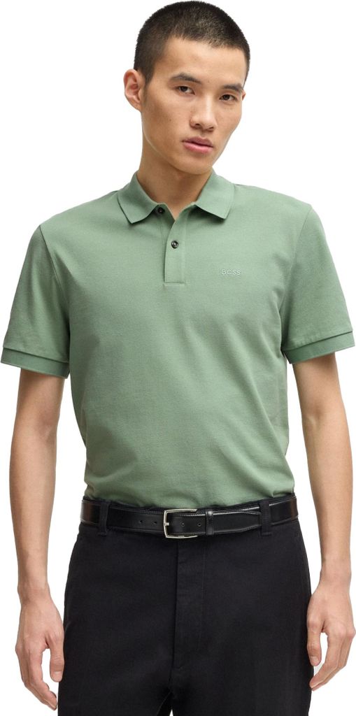 Bonneterie Pallas Poloshirt grün einfarbig