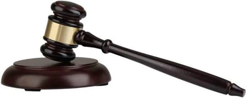 Marteau de juge et bloc en bois fait main - Cadeau avocat élégant