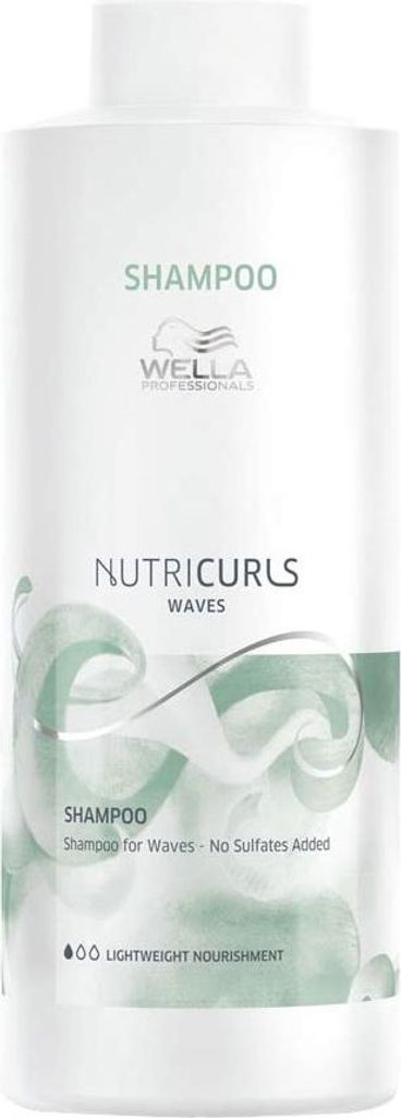 Wella Professionals Nutricurls Shampoo für Wellen 1000 ml – Normales Shampoo für Damen – für alle Haartypen