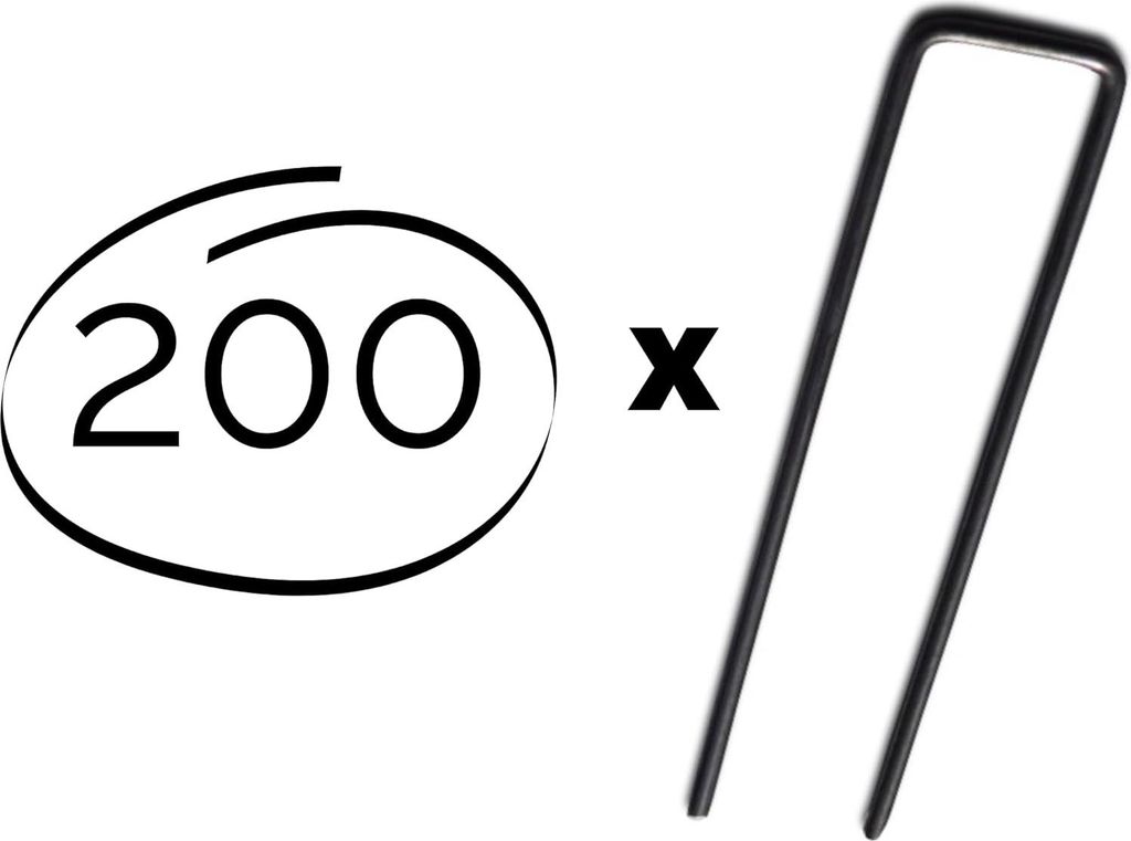 200 x Bodenanker 150 mm x 30 mm Ø 3 mm Erdanker Produktbild 