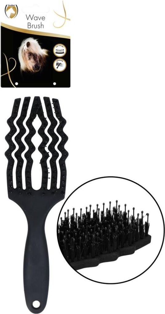 Excellent Horse Wave Brush Black schwarz
