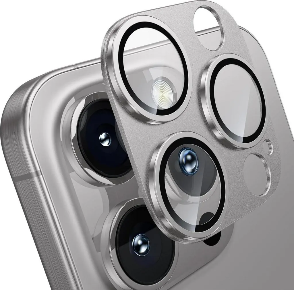 WSKEN Protezione Fotocamera iPhone 16 Pro Max | Vetro 9H Antigraffio BLF