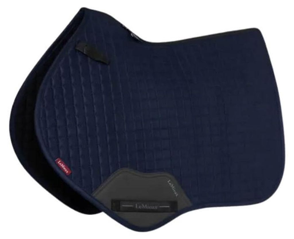 LeMieux Suede Close Contact Schabracke, Farbe:Navy, Größe:S/M