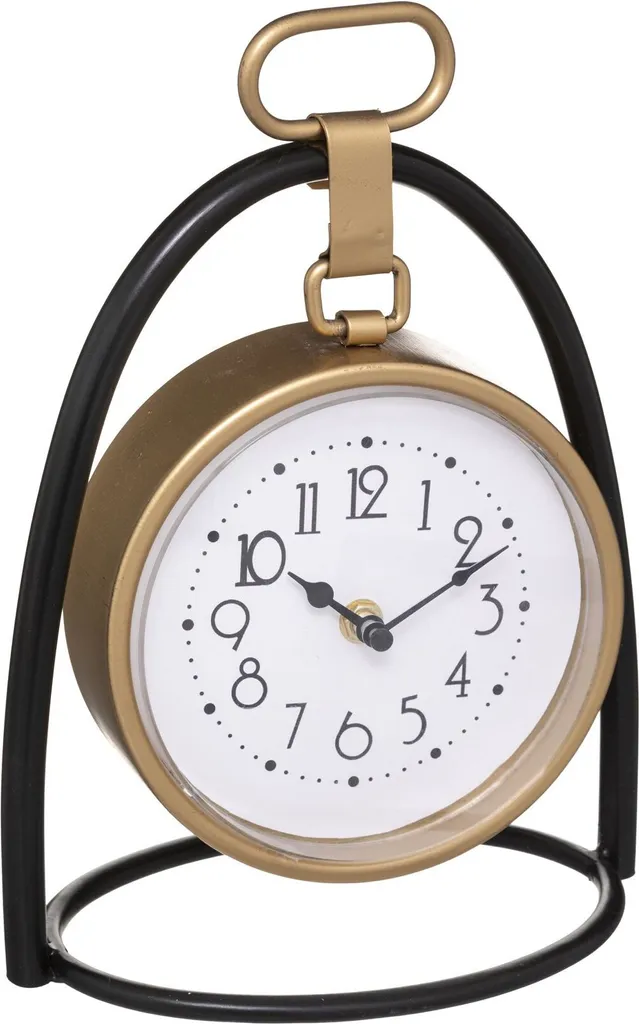 Horloge Décorative de Salon en Métal Doré - Idée Cadeau Maison Chic