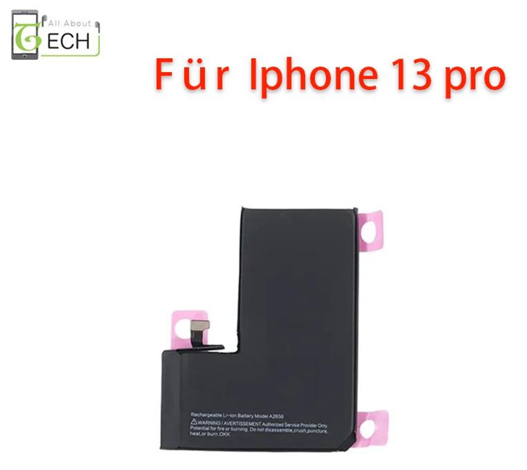 Ersatz Akku für iPhone 13 PRO inkl. Kleber 3095mAh Accu Produktbild 