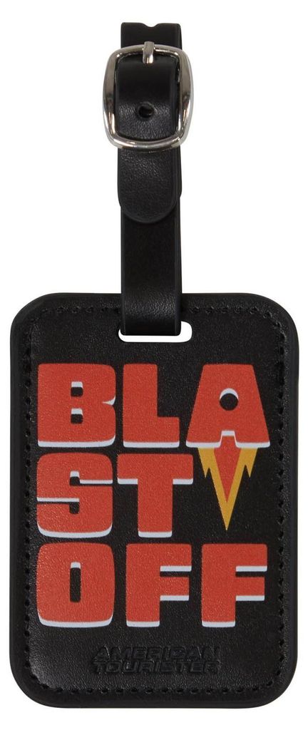 American Tourister Anhänger Reisezubehör Luggage Tag 2x Print Blast Off schwarz