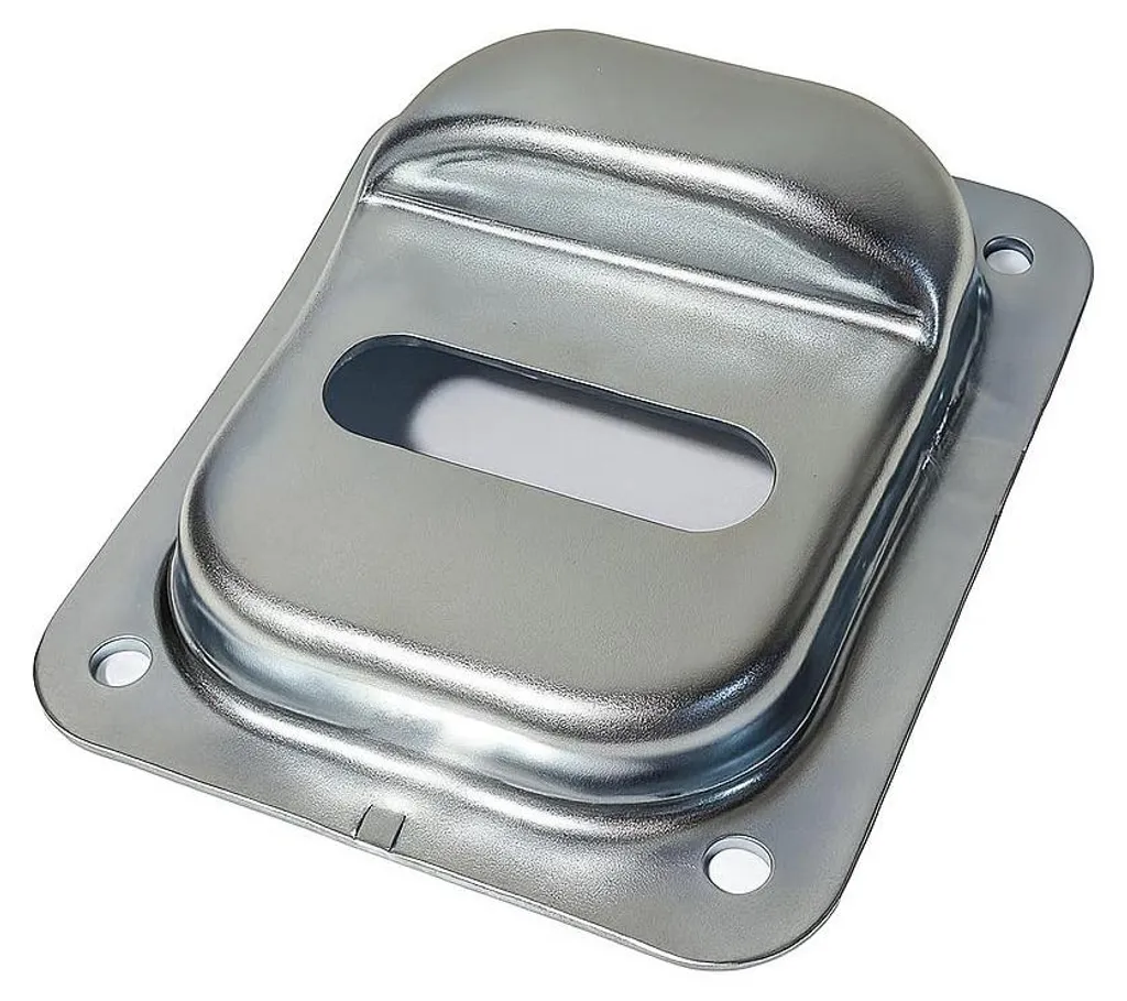 Butée de porte au sol avec trou de guidage en acier galvanisé - Set de 2