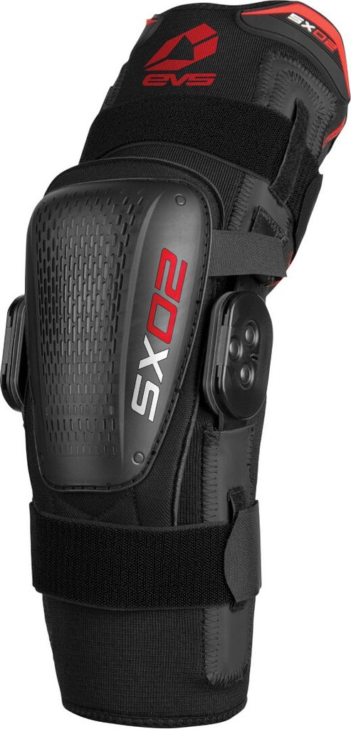 EVS Axis SX02 Knieorthese, schwarz/rot, S
