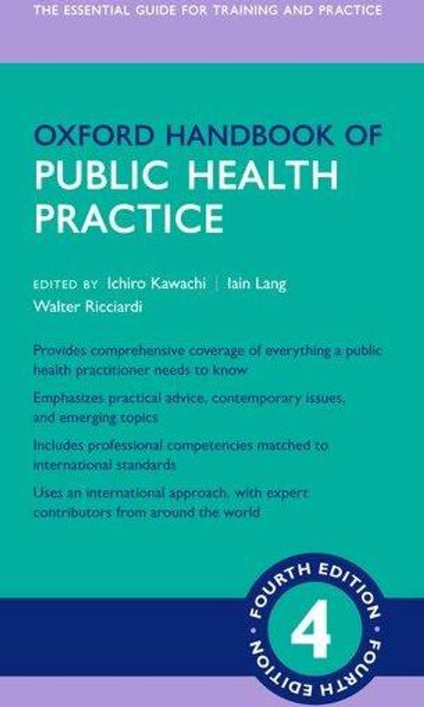 Oxford Handbook/public Health Practice – Lingua: Inglese