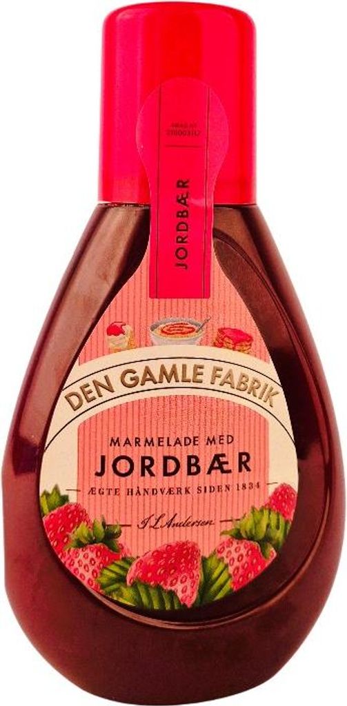 Den Gamle Fabrik Fraise Squeeze bouteille 425g Image du produit 